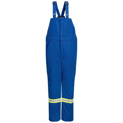 Bulwark Men's Flame Resistant Deluxe Insulated Bib Overall w/ Reflective Trim