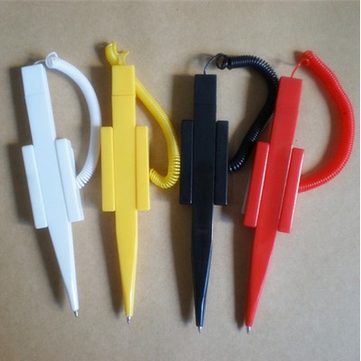 Stick-on Table Pens w/Coil And Plastic Base