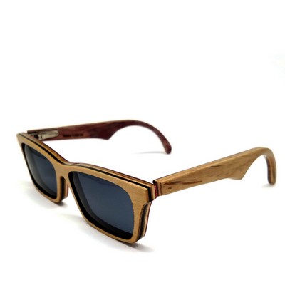 Recycled Woodrow Skateboard Sunglasses - Handmade in USA