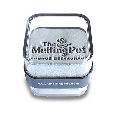 Logo-Sifter Sand Paperweight - Square (2 1/4" x 2 1/8" Size)