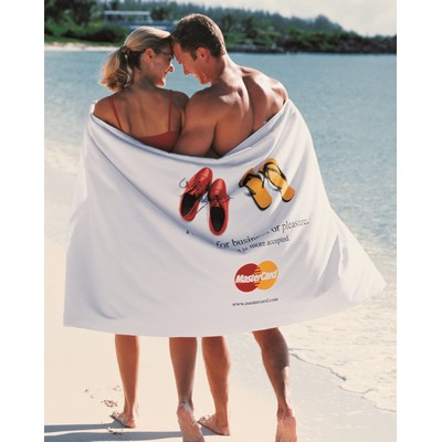 Turkish Signature™ Ultraweight White Beach Towel