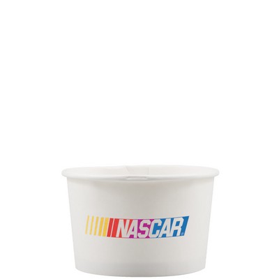 8 oz Paper Food Container - White - Digital