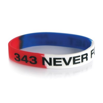 Segment Print Silicone Wristband