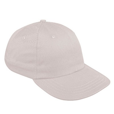 USA Made Solid Brushed Dad Cap w/Eyelets and Hook & Loop Closure