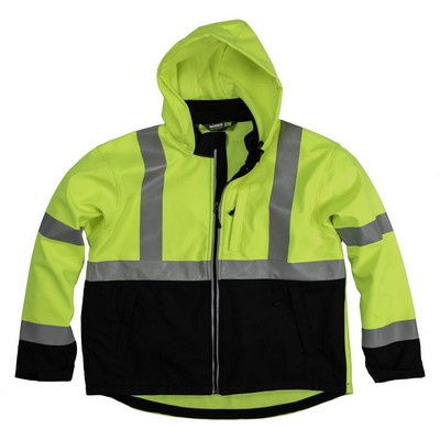 Berne Men's Hi-Vis Type R Class 3 Softshell Jacket