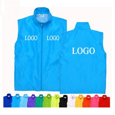 Polyester Unisex Advertising Volunteer Vest