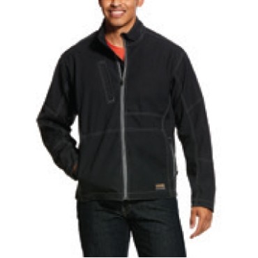 Ariat® Rebar™ Stretch Canvas Men's Black Softshell Jacket