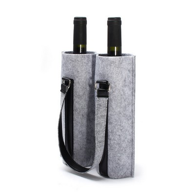 Felt Cloth Wine Bottle Tote Bag