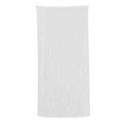 Carmel Classic Solid White Beach Towel