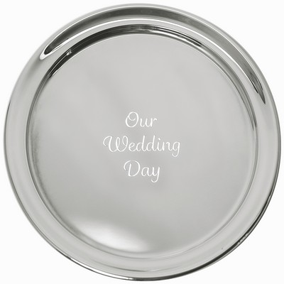 13" Gallery Tray & Engraving Pen - Our Wedding Day