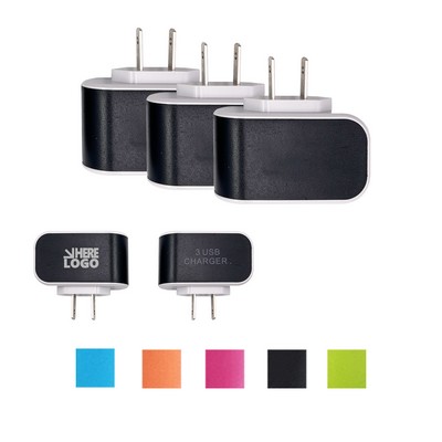 High Quality 3 Port USB Travel Wall Charger