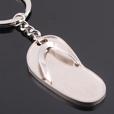 Flip Flops Shape Metal Key Chain