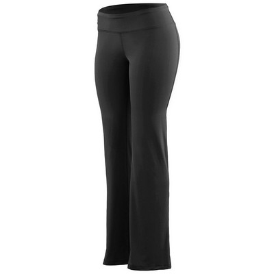 Ladies' Wide Waist Brushed Back Poly/Spandex Pants