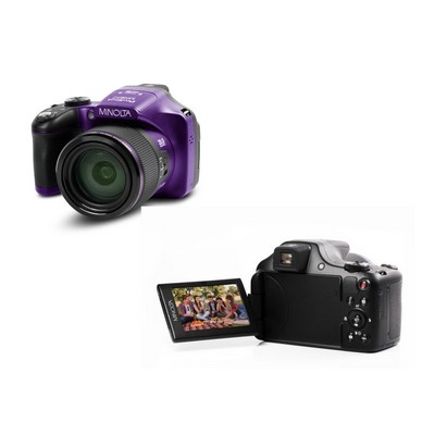 Minolta® Purple 20 Mp FHD Bridge Camera w/67x Zoom