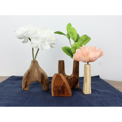 Wooden Vase Set