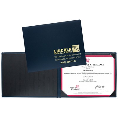 Turned Edge Diploma Holder (Landscape Style)