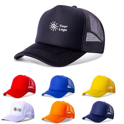 Color Printing Cotton Mesh Cap