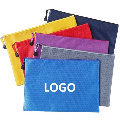 Waterproof Zipper File Document Bag Folder