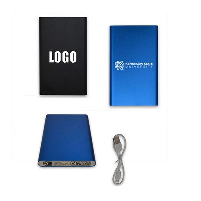 Quick Ship 5000mAh Slim Aluminum Power Bank