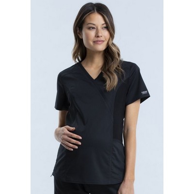 Cherokee® Maternity Mock Wrap Top