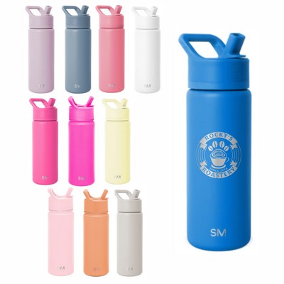 18 Oz. Simple Modern® Summit Water Bottle w/Straw Lid