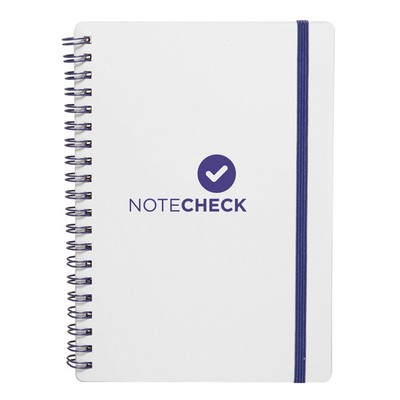 White Spiral Notebook (1 Color Imprint)