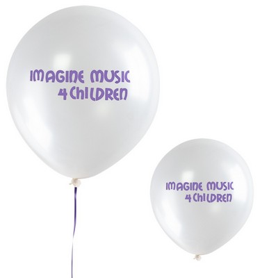 9" Chrome Latex Balloon (1 Color Imprint)