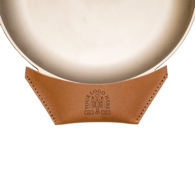 Full-Grain Leather Skillet Edge Handle Cover