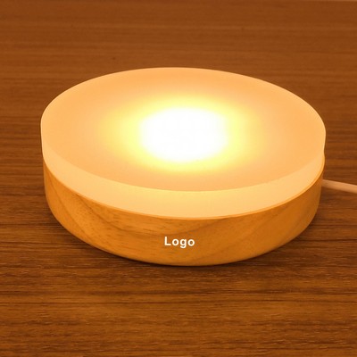 LED Wood Table Lamp