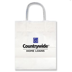 White Kraft Paper Senior Shopping Bag (13"x7"x17")