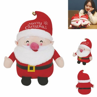 Santa Claus Plush Toy With Logo On Hat