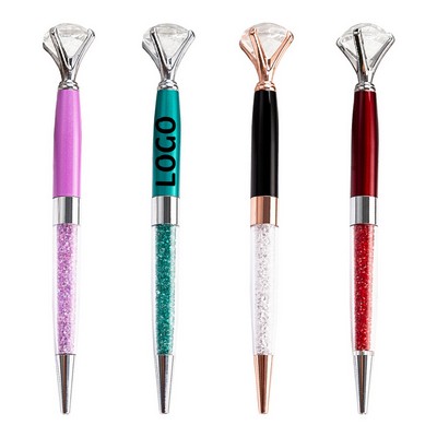 Diamond Pen Rhinestones Crystal Metal Ballpoint Pens