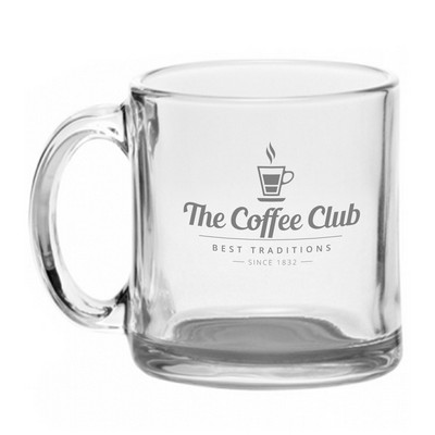 13 oz. Kona Glass Coffee Mug (1 Color Imprint)