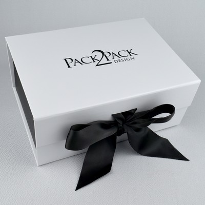 Magnetic Closure Gift Box with Satin Ribbon & Magnetic Closure (9.25" x 6.75" x 4")