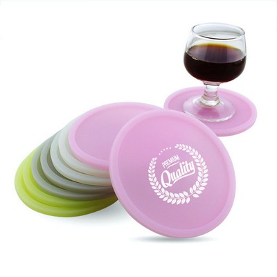 4" Round Silicone Luminous Coaster