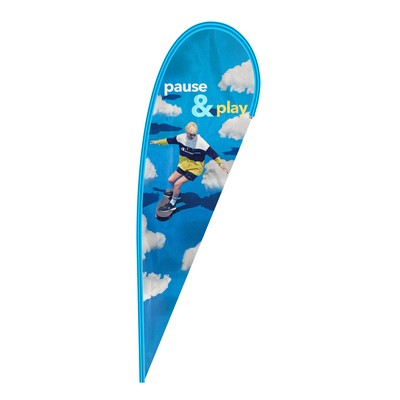 12'X4' Nylon Digital Custom Teardrop Flag