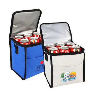 600D Polyester Lunch 6-Can Poly Cooler Bag