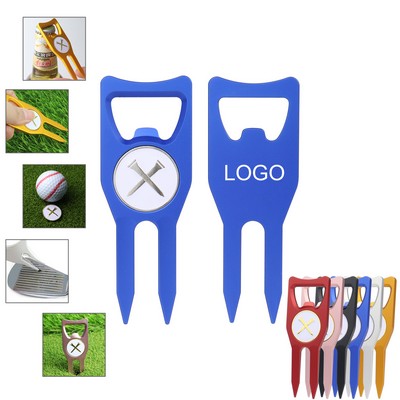 Golf Divot Repair Tool Bottle Opener