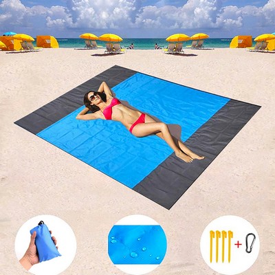 Custom Pocket Picnic Beach Mat / Blanket 78" X 82"