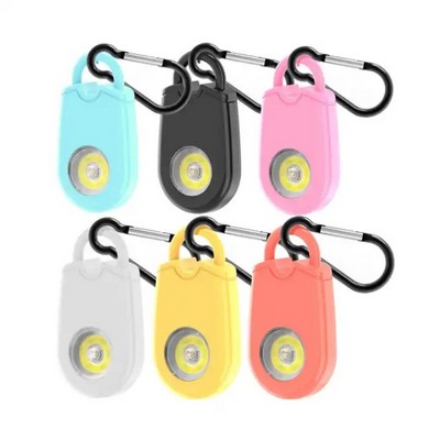 Soft-Touch LED Light & Alarm Key Chain