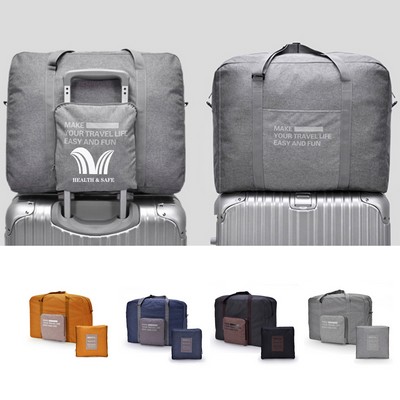 Foldable Travel Bag Luggage Storage for Sports Gym Nylon