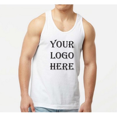 Tultex Unisex Fine Jersey White Tank Top