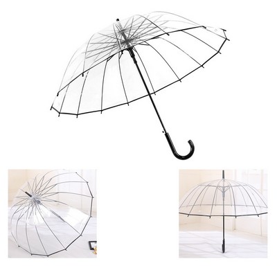 Trendy Fashion Clear Umbrella - Stay Stylish in the Rain