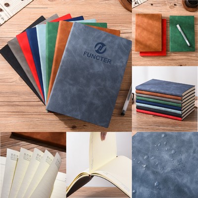 A5 Soft Leatherette Bound Journal Writing Notebook Executive Notebook Meeting Journal