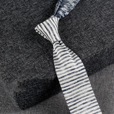 #2 Casual Style Knitted Narrow Men Tie Polyester Woven Collar Tie