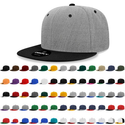 Decky 6020 High Profile 6 Panel Snapback Flat Bill Hat