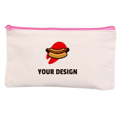 Cotton Canvas Zipper Pouch