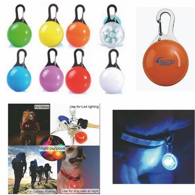 LED Clip-On Pet Dog Collar Pendant Safety Light