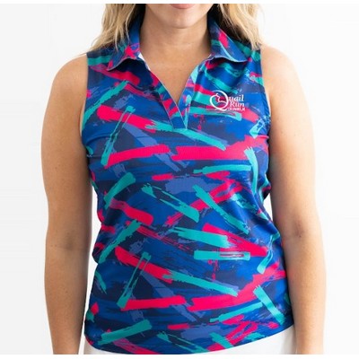 Women's Sleeveless Golf Polo - 8-Track