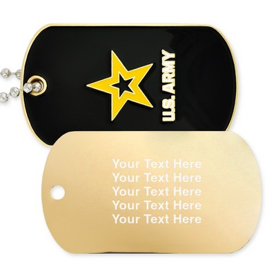 Officially Licensed Engravable U.S. Army Dog Tag